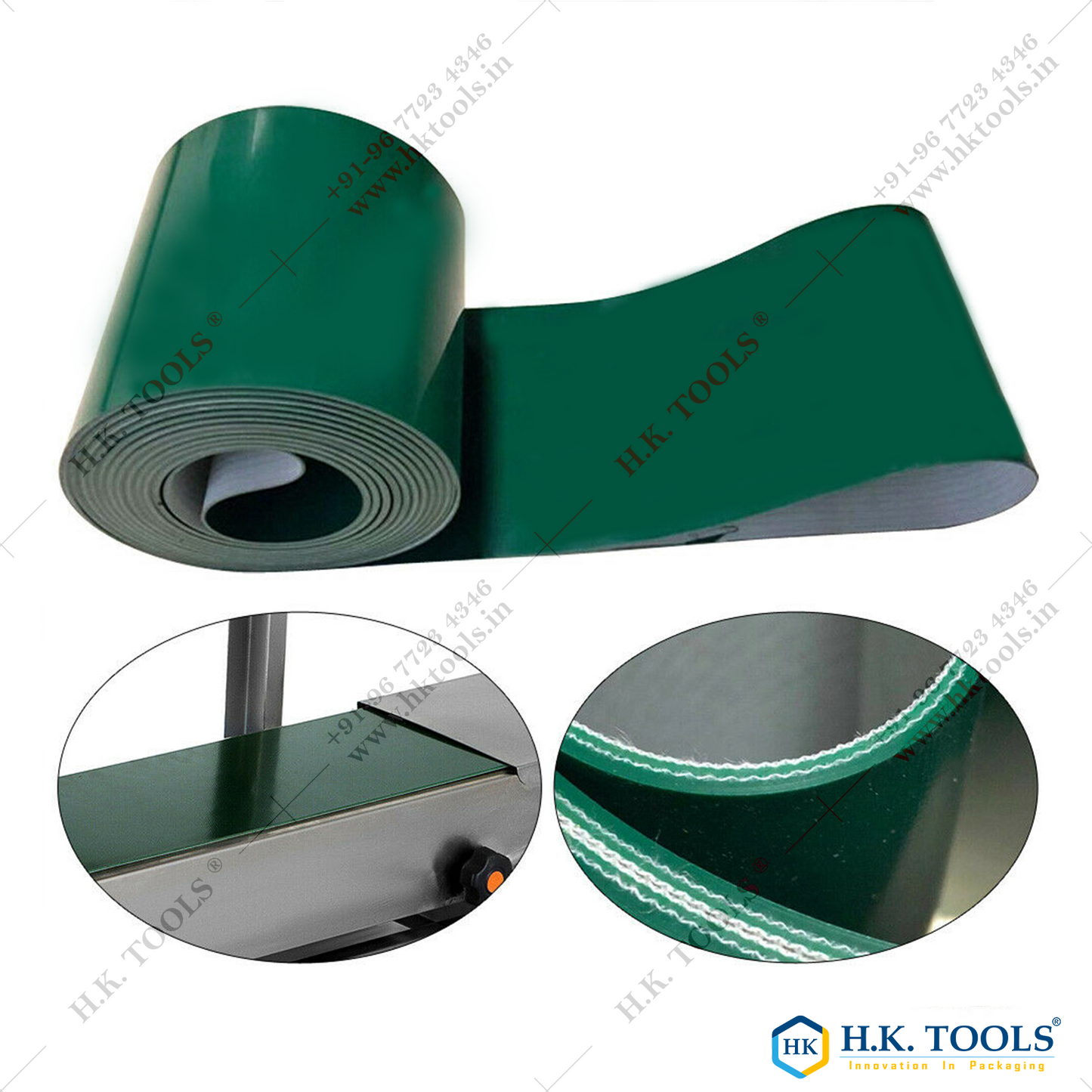 Green PVC Conveyor Belt