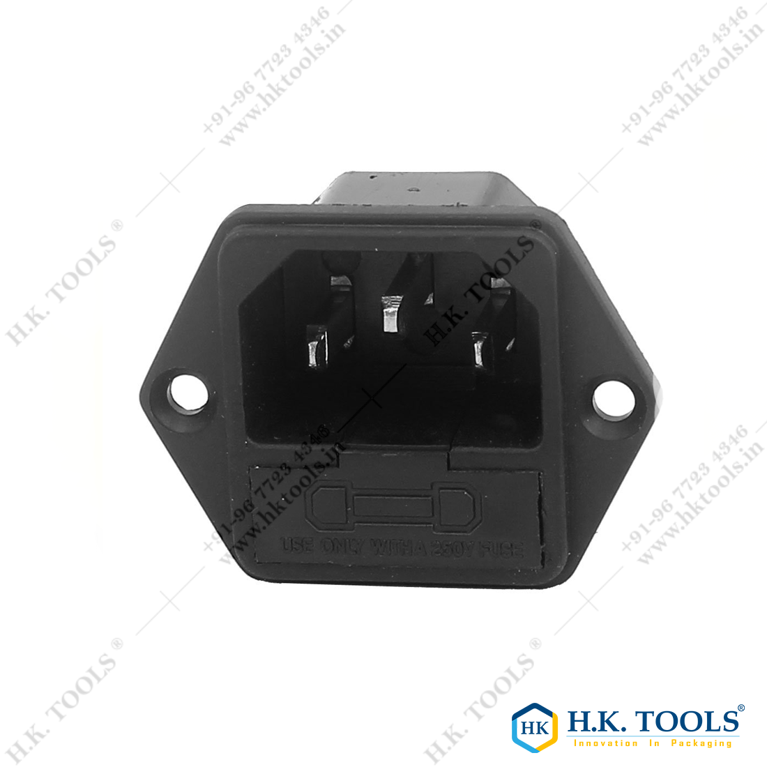 3 Pin Socket With Fuse