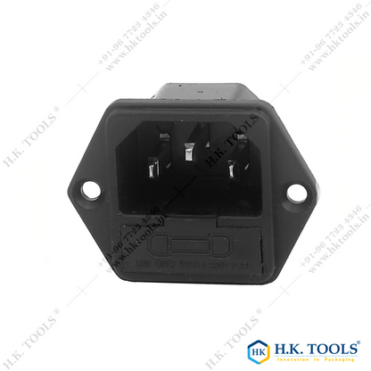 3 Pin Socket With Fuse