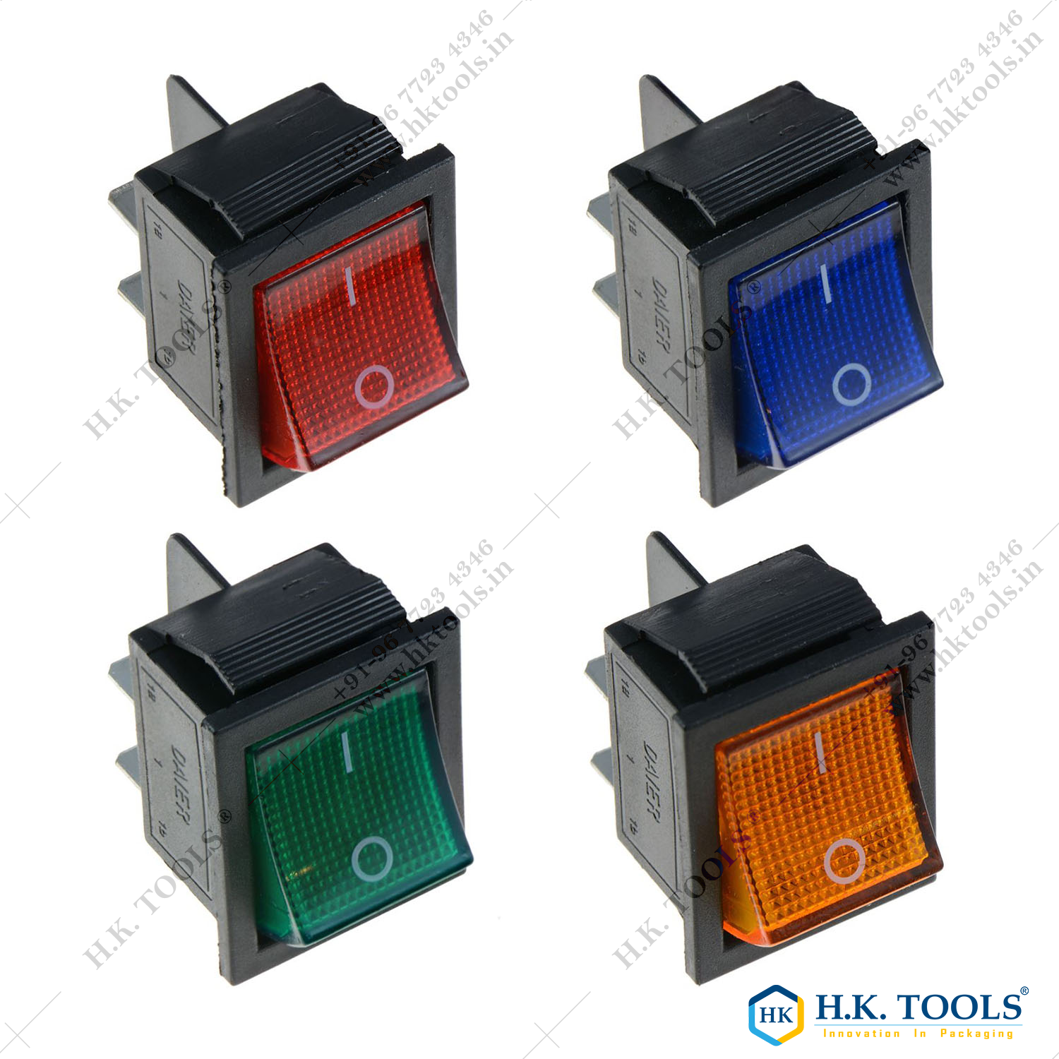 H.K.TOOLS® ON/OFF Rocker Switch with LED Light for Band Sealer